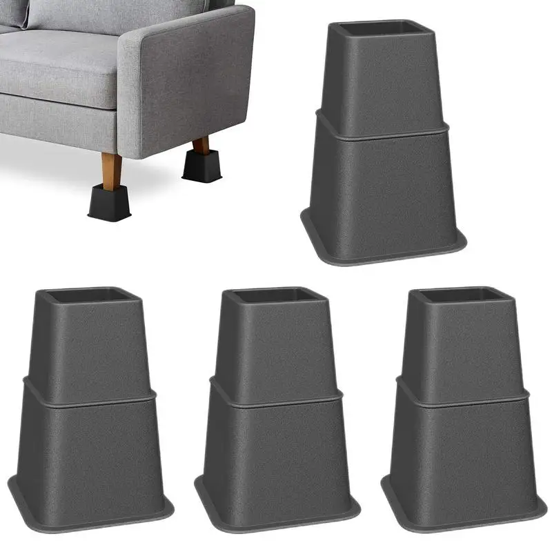 Adjustable Elevator Furniture Risers For Bed Frame Stackable Bed Lift Bed Risers Heavy Duty Couch