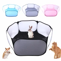 portable pet playpen small pet cage tent foldable fence for hamster hedgehog breathable playground puppy cat rabbit guinea pig
