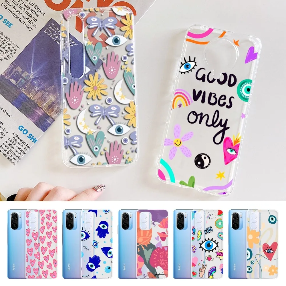 Забавный турецкий счастливый синий сглаза чехол для телефона Samsung S10 20 22 23 A10 40 для Xiaomi10 Note10 для Huawei P50 20 Honor60 70