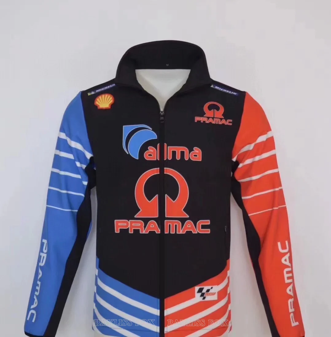 

Для DUCATI PRAMAC Moto Racing Team мотоциклетная теплая Толстовка Мужская ветрозащитная флисовая куртка на молнии