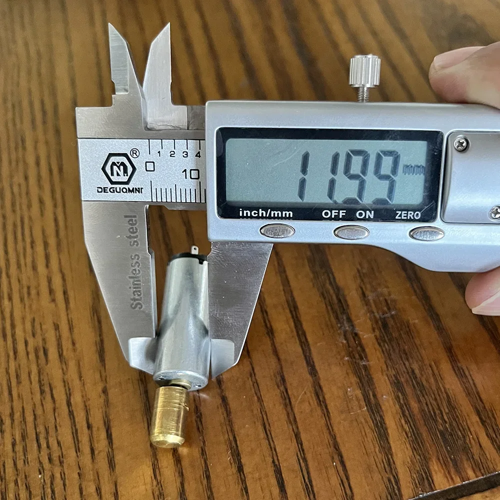 Мини 12 мм круглый N60 DC 1 5 В-3 В вибрационный двигатель латунный вибратор для