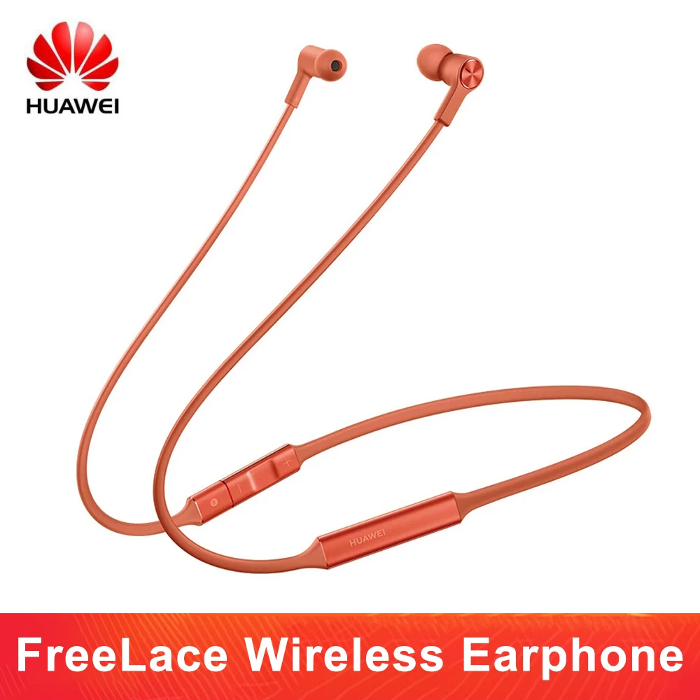 

Магнитные беспроводные наушники Huawei FreeLace, Bluetooth наушники с шейным ободом, спортивные водонепроницаемые наушники-вкладыши с памятью, металл...