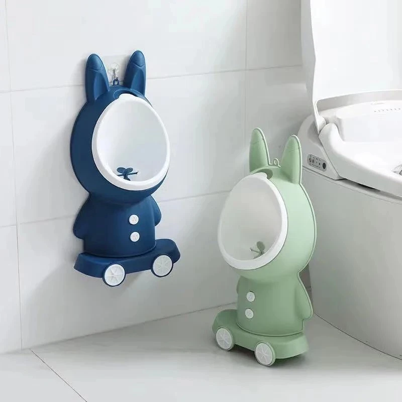 

Baby Kids Rabbit Urinal Bucket Potty Training Toilet Stand Vertical Boy Pee Bathroom Wall-Mounted Travel Toddler Split Portable