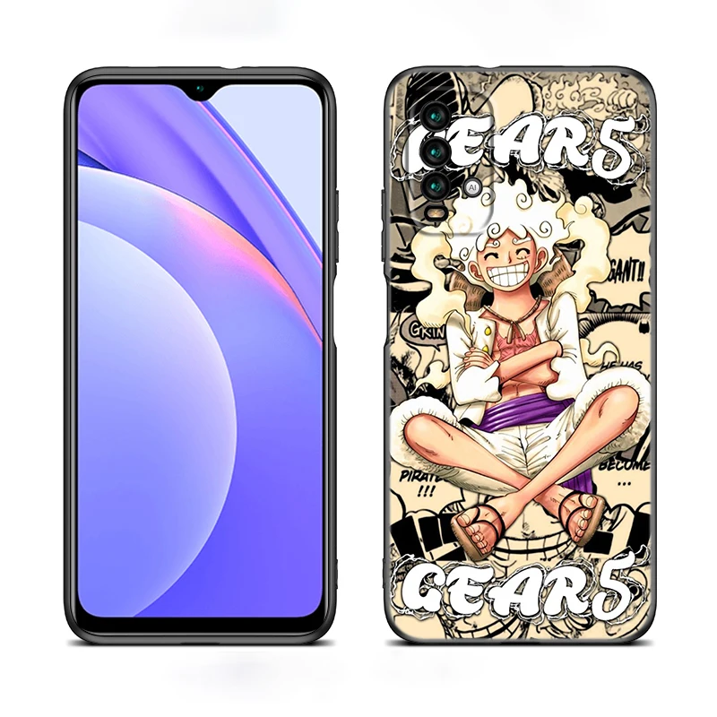Фото Черный силиконовый чехол для телефона Luffy's Gear 5, аниме для Xiaomi Redmi Note 10 11 12 13 14 Pro Plus 10S 11S 12S, чехол из ТПУ №2