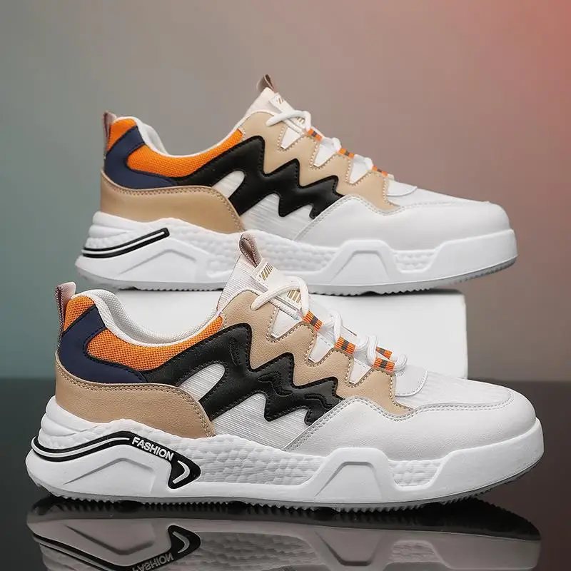 

New Men's Shoes Spring and Summer Internet Celebrity Men's Leisure Sports Flat Shoes Breathable Student Teen Fashion Shoes Men