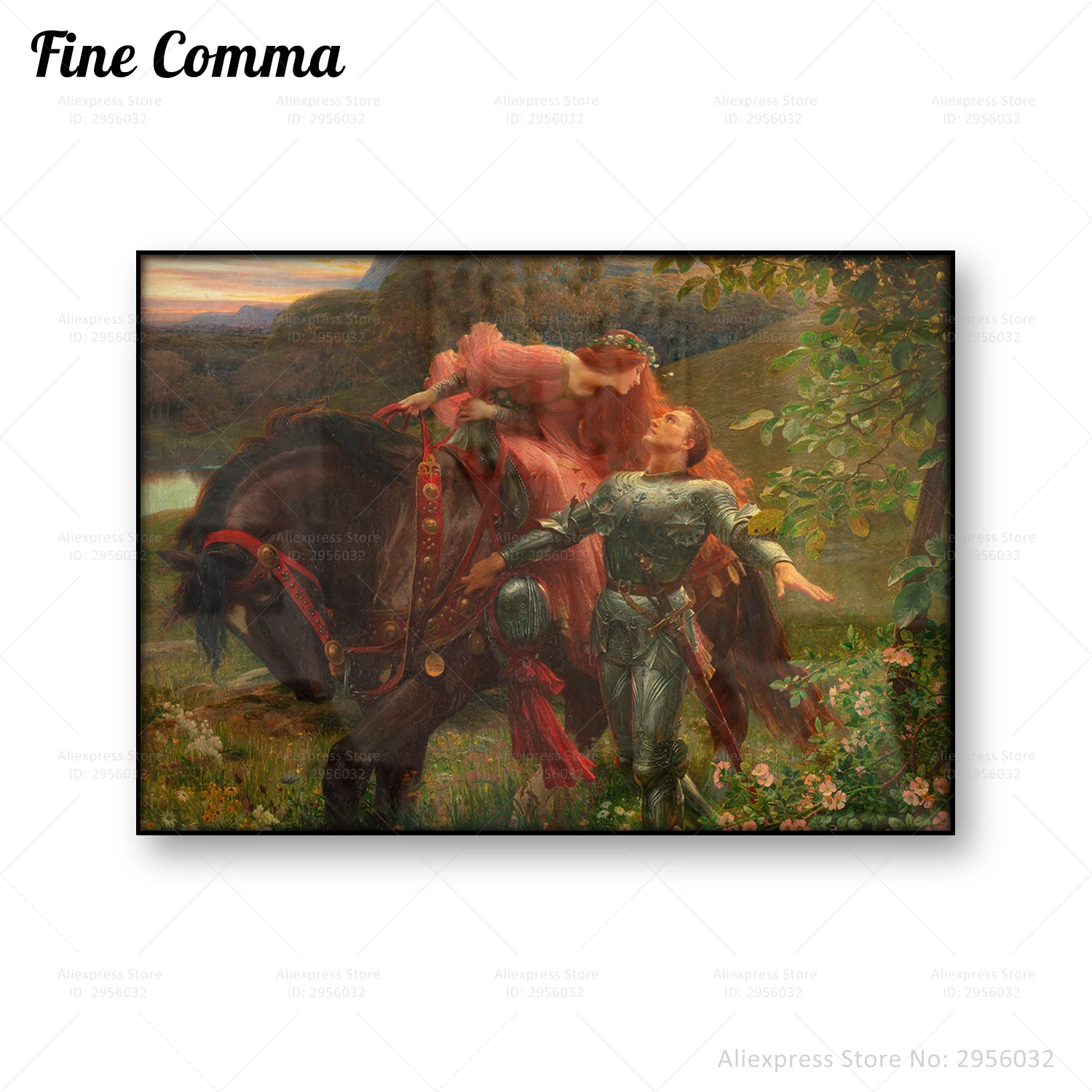 Винтажный постер La Belle Lady sans благодаря Фрэнку Бернара Дикси красивая леди без