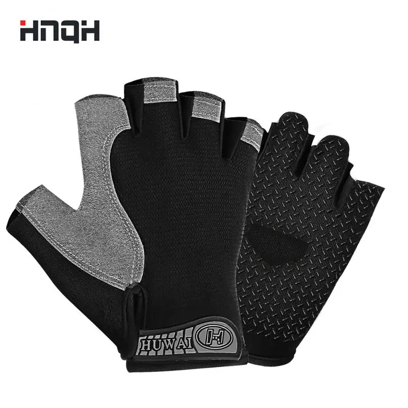 

Fitness Gloves Gym Weightlifting Yoga Breathable Training Sports Thin Non-slip Half Finger Cycling Gloves Bike Accessories