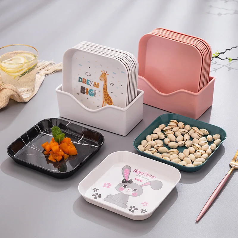

Snack Platter Snack Dish Small Bone Dish Spit Bone Dish Melamine Plate Small Plate Household Bone Bone Small Dish Cake Plate