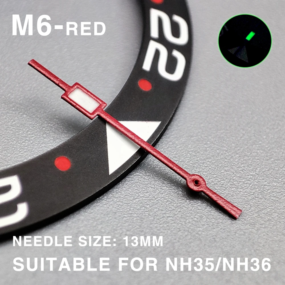 Modified Accessories NH35 Watch Hands Glow -/Secondhand  Watch Hands Suitable for NH35 NH36 Movement