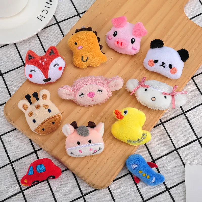 

1pc 3D Cute Cartoon Plush Doll Brooch High Quality Fashion Lovely Brooch For Children's Clothes Bag Decoration