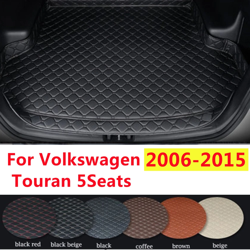 

SJ High Side Custom Fit For Volkswagen VW Touran 5Seats 2006-2015 Waterproof Car Trunk Mat AUTO Rear Cargo Liner Cover Carpet