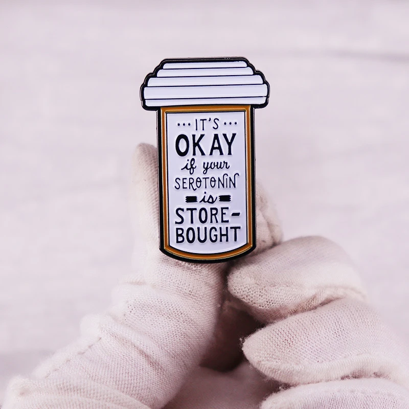 Броши с информацией о психическом здоровье на заказ значки лацканами ювелирные