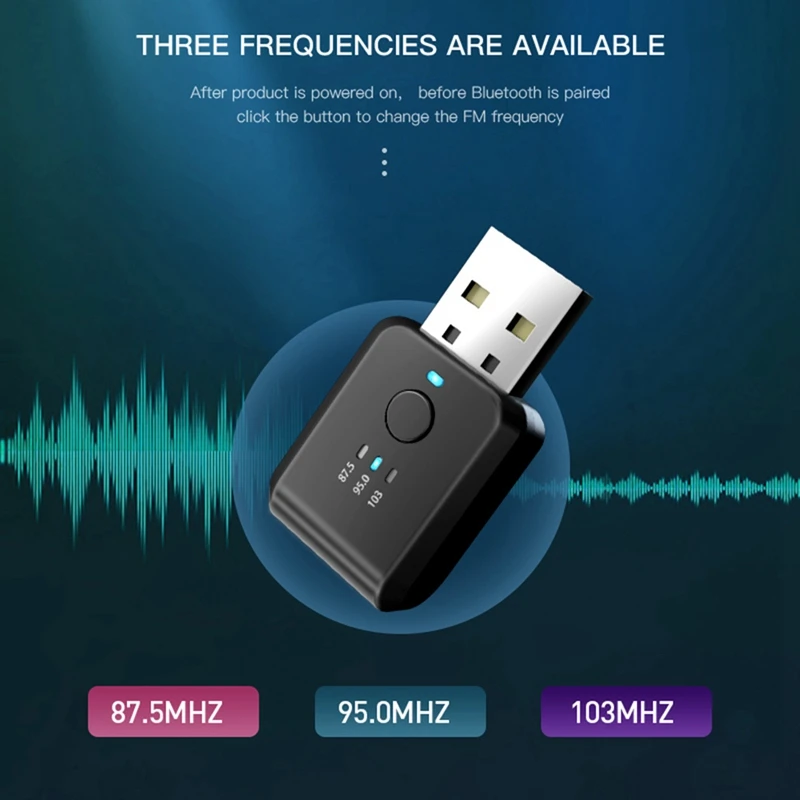 FM-трансмиттер автомобильный беспроводной Bluetooth 5 0 радиомодулятор комплект