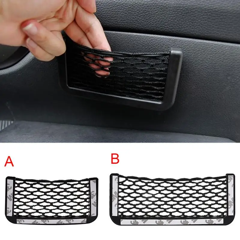 

Car Net Pocket Organizer Universal Pocket Cage Storage Bag Auto Accessories Multi Function Car Side Seat Storage Net Pocket