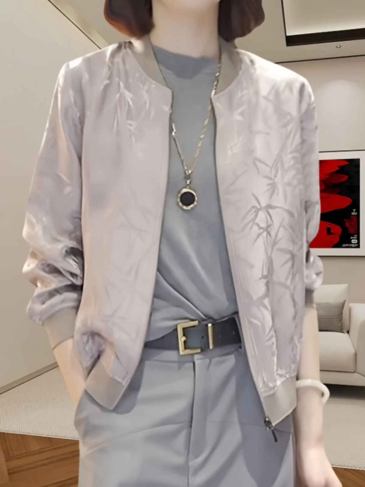 Темпераментная верхняя одежда с длинными рукавами для женщин осень 2023 новинка