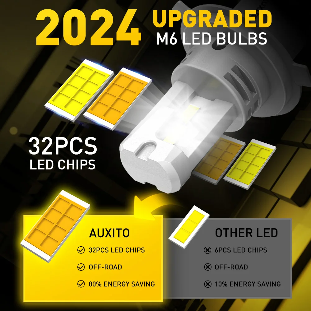 Передние фары для автомобиля 2 шт H4 Ближний и дальний свет белые желтые VW