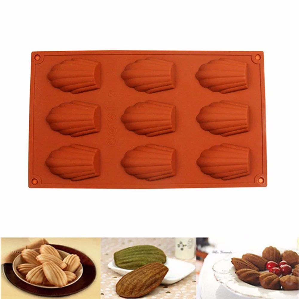 

DIY Shell Shaped Silicone Cake Molds Silicone Chocolate Madeleine Kids Christmas Bakeware For Biscuit Sugar Candy Baking Moulds