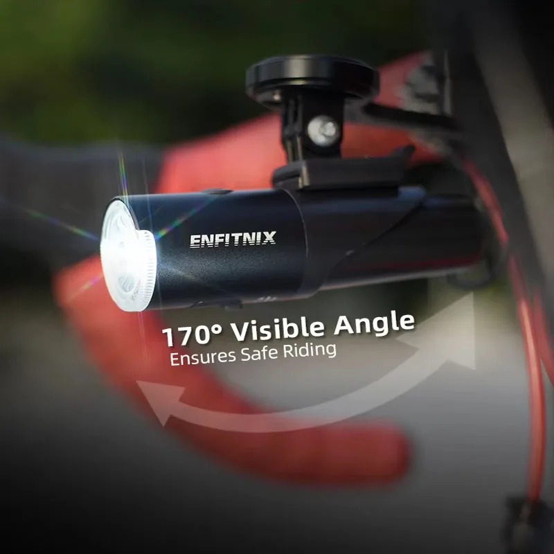 Новые фары Enfitnix Navi800Y водонепроницаемые с зарядкой от USB для ночной езды дорожного