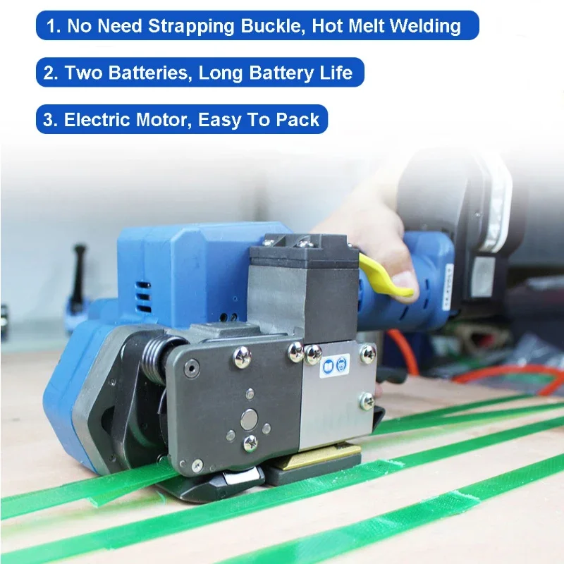 Профессиональный ручной ПЭТ/ПП тяжелый аккумулятор пластик P400 1216 мм