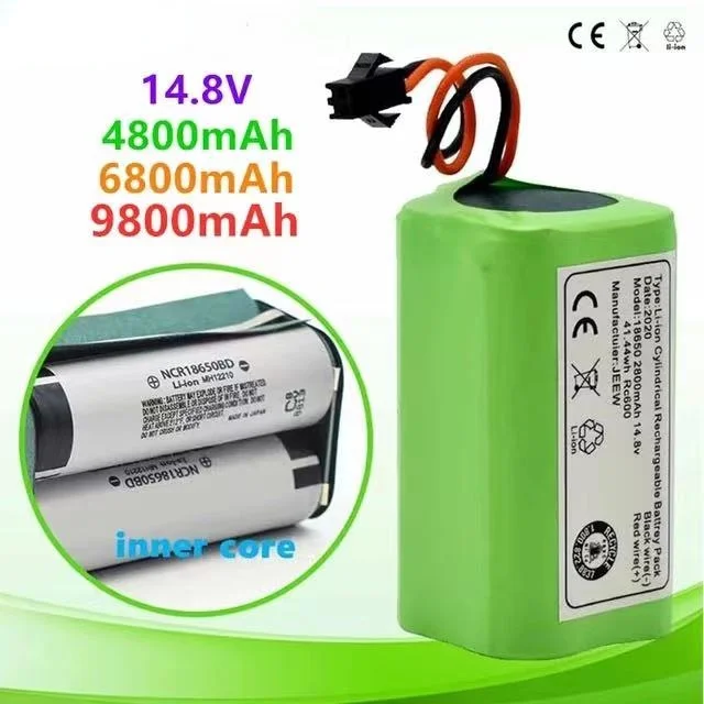 

2023 New 14.8V 9.8Ah Li-ionbattery for Conga Excellence 990 Ecovacs Deebot N79 N79S DN622, Eufy Robovac 11 11S 12 15C 15S 35C