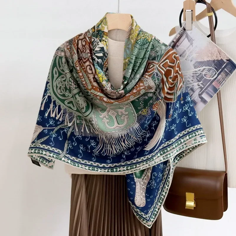 70% кашемировый 30% шелковый шарф для мужчин и женщин