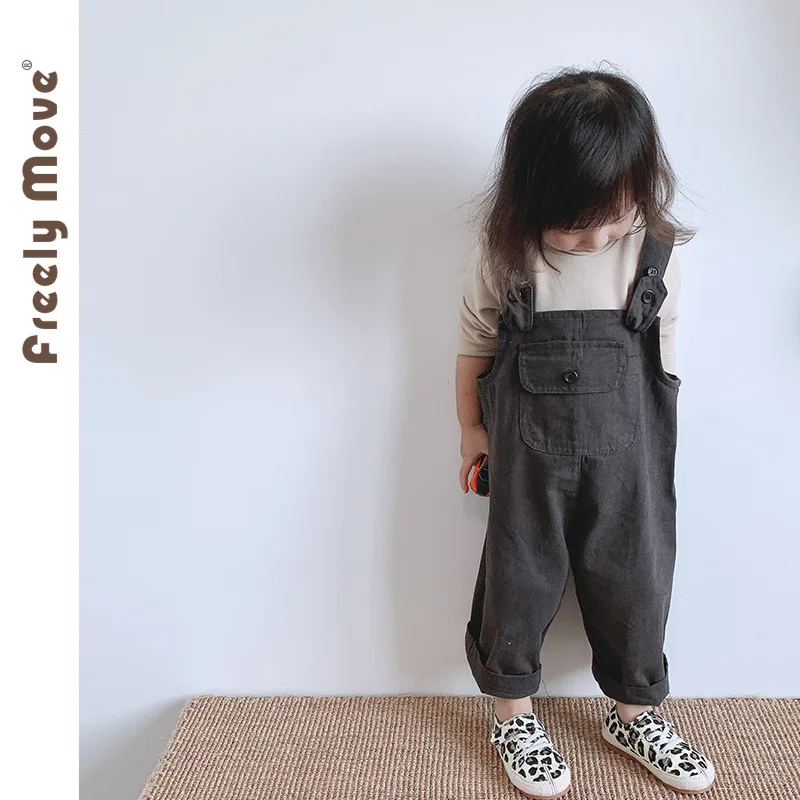 

2023 New Baby Girl Boy Clothes Summer Autumn Solid Pockets Sleeveless Romper Kids Jumpsuit Children Overalls Outfits