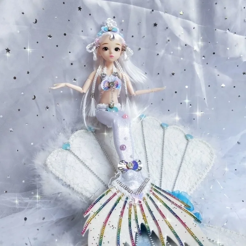 Кукла русалка 30 см шарнирная кукла 13 шарниров подвижная 1/6 разборная игрушка для