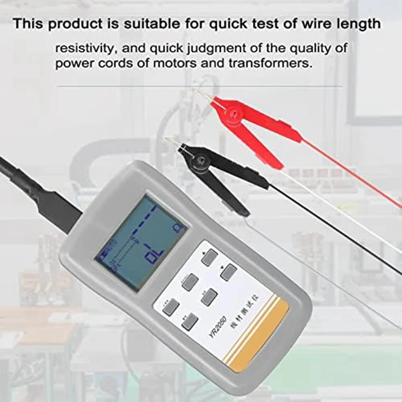 Измеритель в миллиомах прочный измеритель проволочного тока YR2050 с 4 проводами