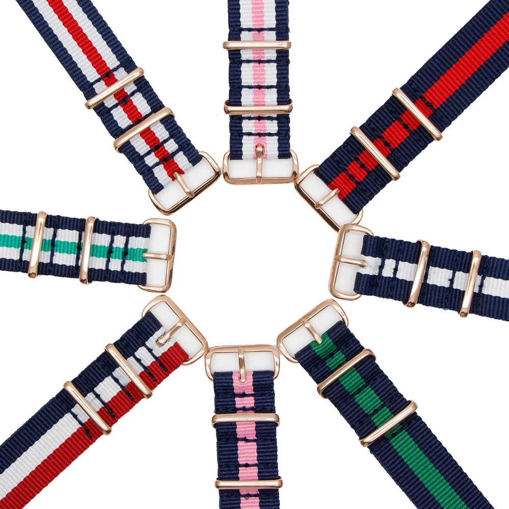 

Premium Nylon Strap Accessories Stainless Steel Material Waterproof and Durable Suitable for Sports Fitness Watch Watchband