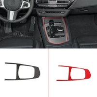 for 2017 2020 bmw z4 g29 soft carbon fiber car styling center control gear panel decorative sticker car interior accessories