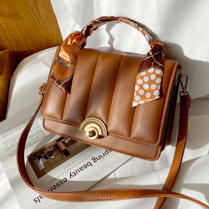 

Женская сумка-тоут из ПУ кожи, с лентой