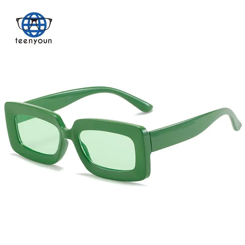 

Teenyoun 2022 Summer New Frame Sunglasses Luxury Brand Beach Small Frame Glasses Fashion Beach Jelly Sunglasses Women