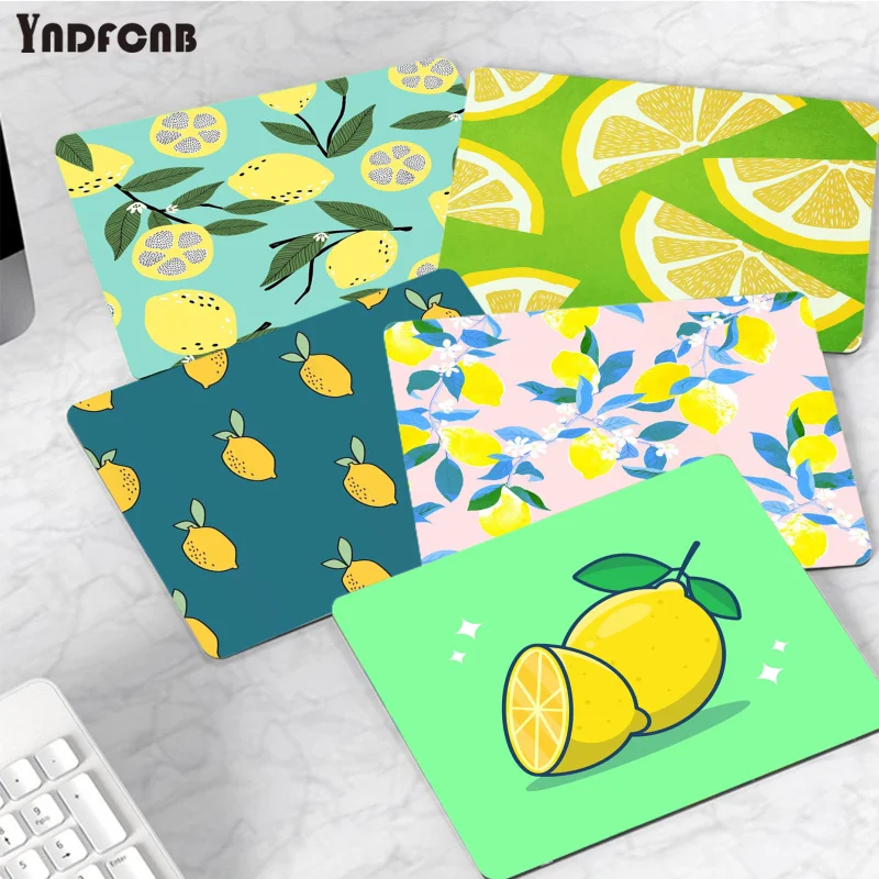 

Cute Lemons Mousepad Non-slip Lockedge Cartoon Anime Gaming Mouse Pad Keyboard Mouse Mats Smooth Company For PC Computer Table