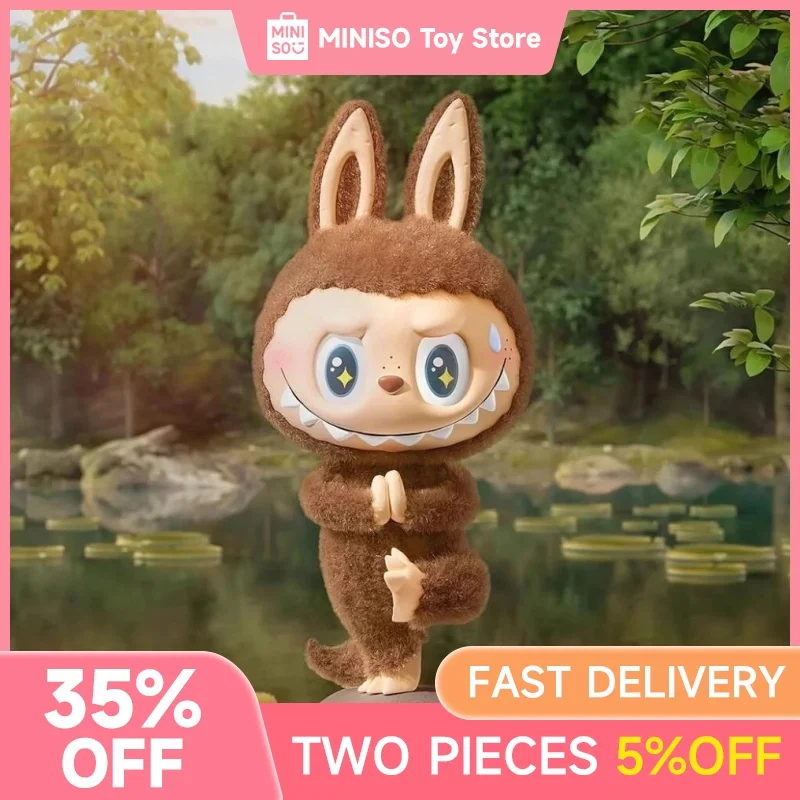 Labubu Аутентичные Монстры Ленивая Йога Серия Ручная Слепая Коробка Украшение