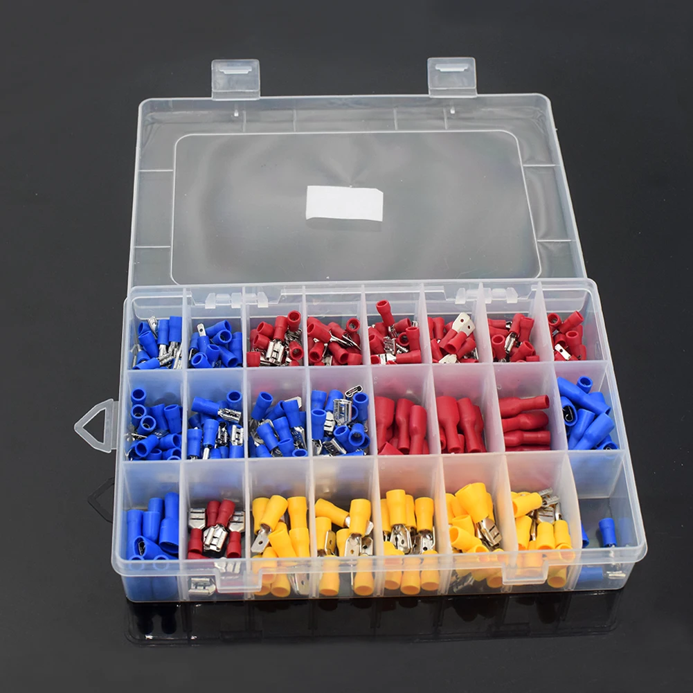 

1 коробка изолированные гнездовые аудио проводки стыковые электрические разъемы клеммы стыковой штырь обжимные изолированные электрическ...