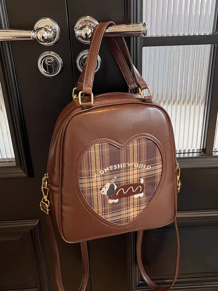 Женский рюкзак в корейском стиле модный INS белый черный винтажный сумки для