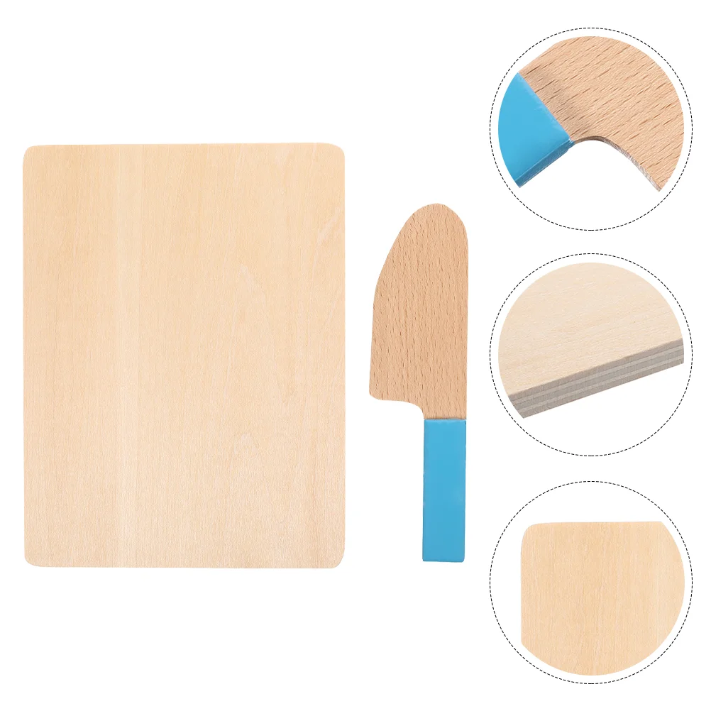 

1 Set Practical Play House Kitchen Toy Child Cutter Chopping Board Plaything