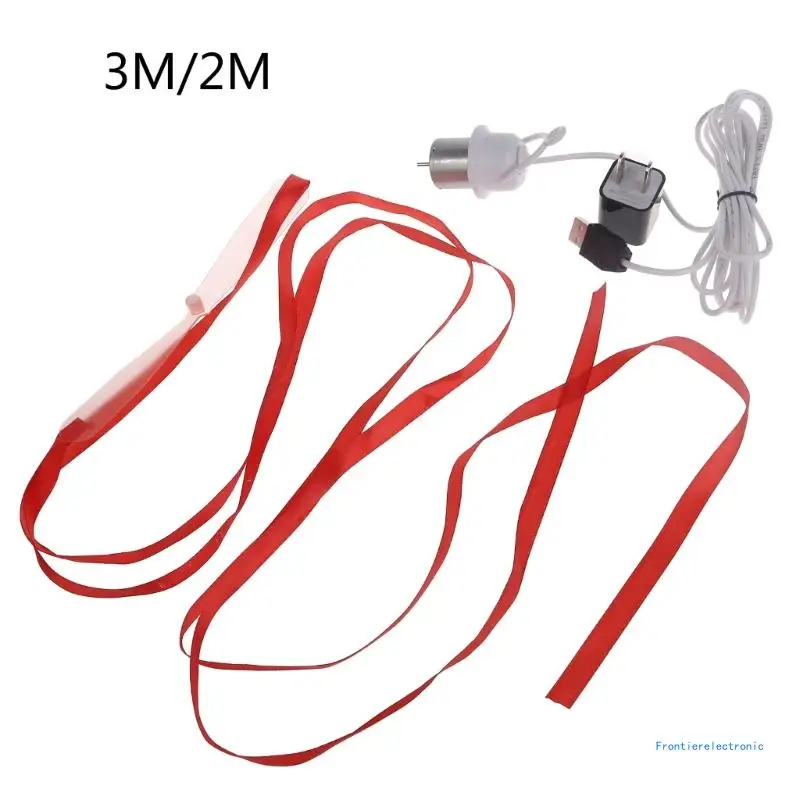 

Compact USB Fan with Red- Rope AC110V-240V for meat Shops Barbecues Markets Outdoor Events- DropShipping