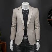 luxury brand gorgeous autumn and winter new mens jacket jacket buttons high custom suit jacket thickened western mens jacket