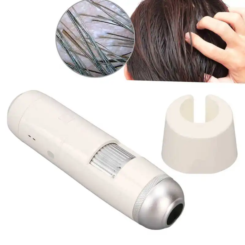 

Wireless WIFI AI Scalp Hair Analyzer Detector 5X to 200X Hair Follicle Detector Oil Moisture Pigment Tester for Beauty Salon