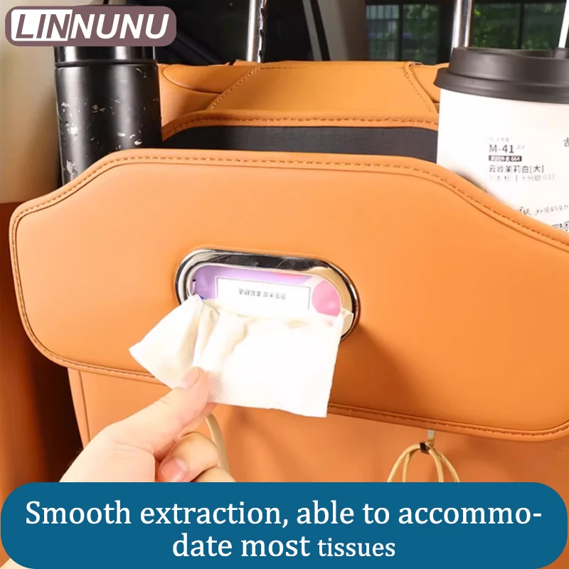 LINNUNU для Leapmotor C10 органайзер хранения на спинку автомобильного сиденья кожаный