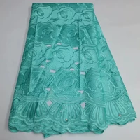 nigerian african cotton dry lace fabric 2022 laser cut hollow swiss voile lace in switzerland for nigerian wedding sewing