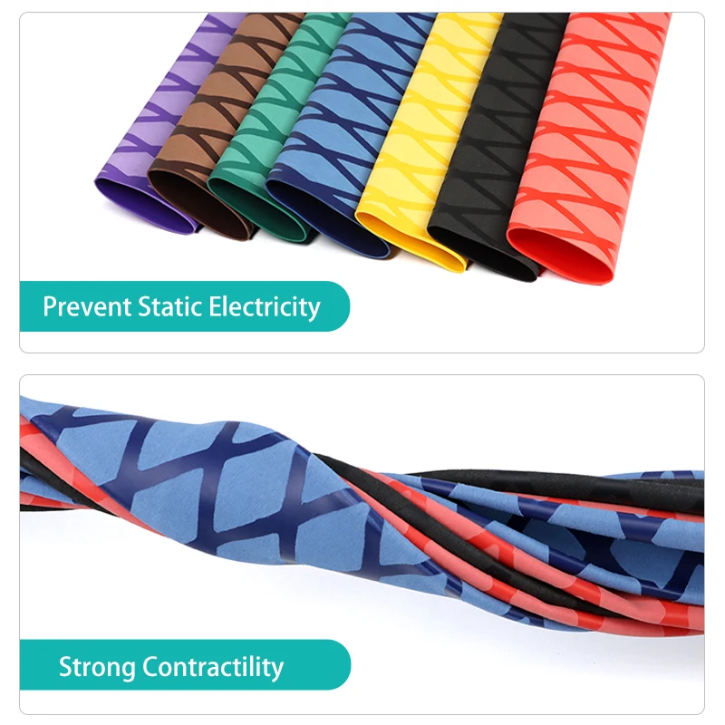 1 м противоскользящая термоусадочная трубка 15 18 20 22 25 28 30 35 40 45 50 мм обертка для