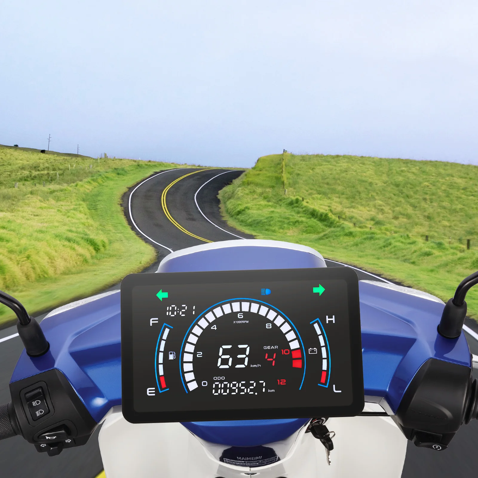 

Цифровая Приборная Панель Для Мотоцикла С Индикатором Общего Пробега, Водонепроницаемая И Ударопрочная, Для Honda EX5