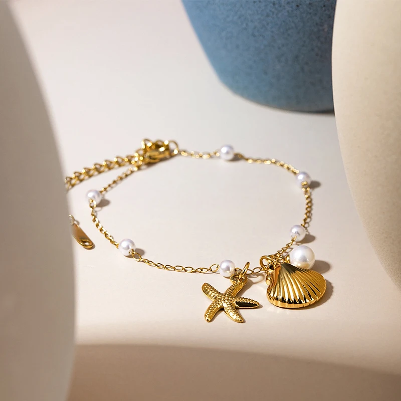 Дизайнерский Позолоченный Браслет Из Нержавеющей Стали Для Женщин С Подвеской В