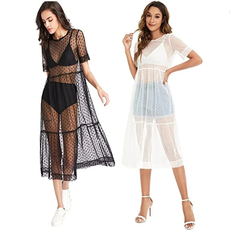 

Сексуальное прозрачное женское платье