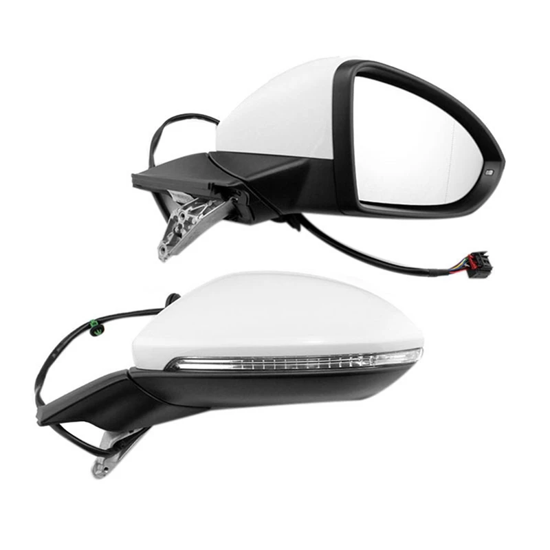 

2X электрическое складное зеркало заднего вида в сборе нагревательное зеркало светильник кой для Golf 7 MK7 2014-2016 5GG 857 правое и левое