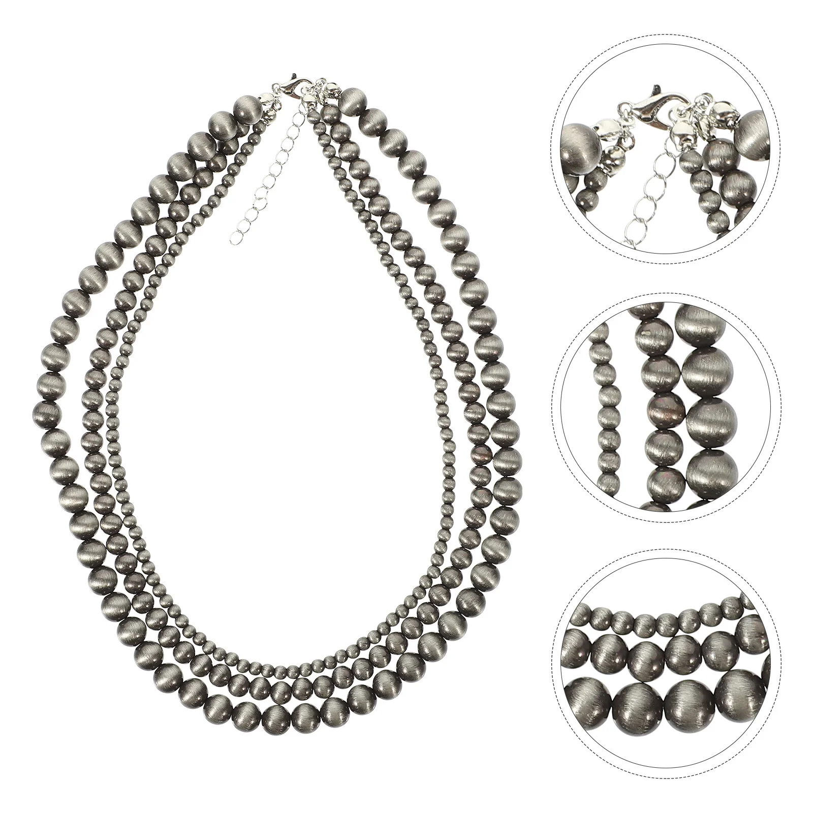 

Ожерелье-цепочка, ожерелья для женщин, многослойный жемчуг, круглый имитация жемчуга, искусственный жемчуг, ювелирные изделия