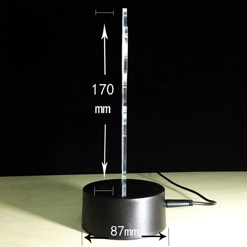 

custom 3D Illusion LED Desk NightLight 7 Colors Changing Table Light Flashing Model Toys