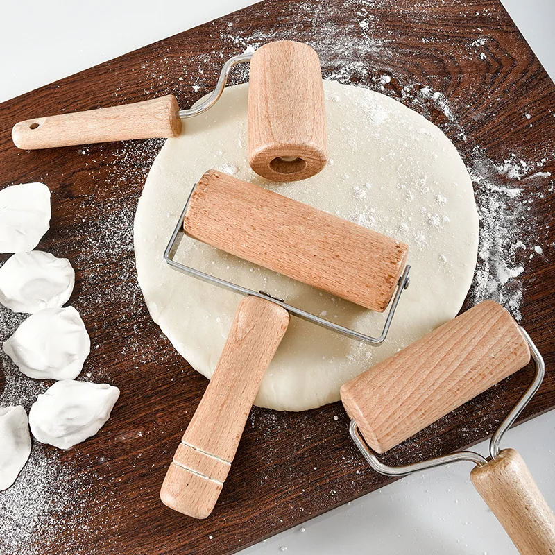 

Wooden Rolling Pin Exquisite Workmanship Pizza Roller for Cake Shop for Home